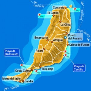 Mappa di Fuerteventura